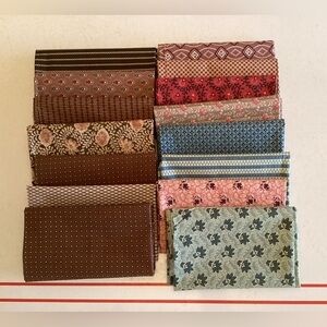 Civil War Reproduction Fabric 15 fat quarters